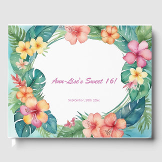 Blume Hawaii Geburtstag Gästebuch