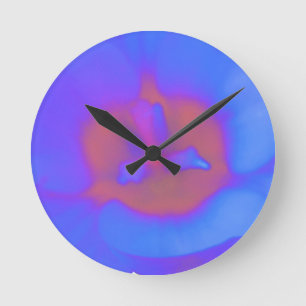 Blume heiß und kalt runde wanduhr