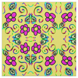 Blume Hellgelber Hintergrund Stoff