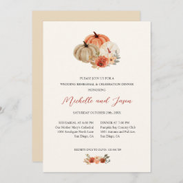 Blume Herbst Pumpkins Elegante PROBE Einladung