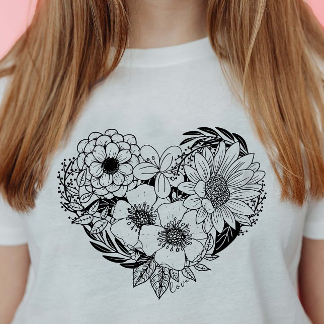 Blume Herz Liebe T-Shirt (Von Creator hochgeladen)