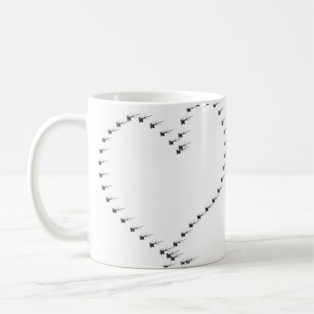 Blume Herz Tasse (Links)