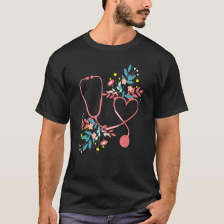 Blume Herzkrubs Liebe Krankenpflege Eingetragene K T-Shirt