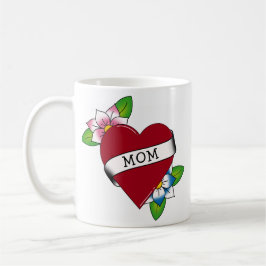 Blume Herzliche Mama Tattoo Kaffeetasse