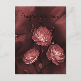 Blume Herzlichen Glückwunsch Postkarte