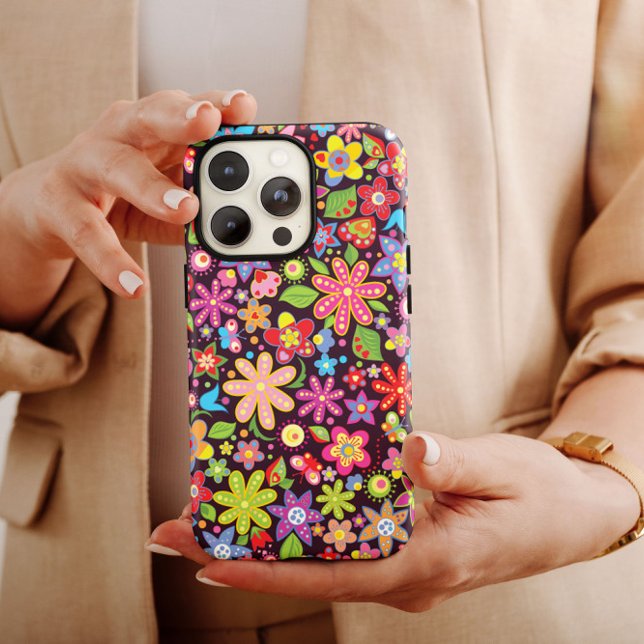 Blume Hippie iPhone | 60er Hippie iPhone Case-Mate Hülle (Von Creator hochgeladen)