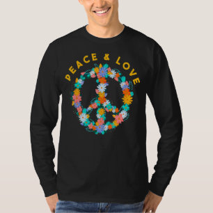 Blume Hippie Kostüme Frieden signalisieren Frieden T-Shirt