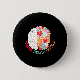 Blume Hirn Selbstmordgedanken und Prävention Button