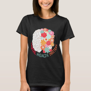 Blume Hirn Selbstmordgedanken und Prävention T-Shirt