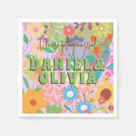 Blume Hochzeit Serviette