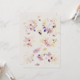 Blume Hochzeitsfeiern Einladung zum Aquarellpapier