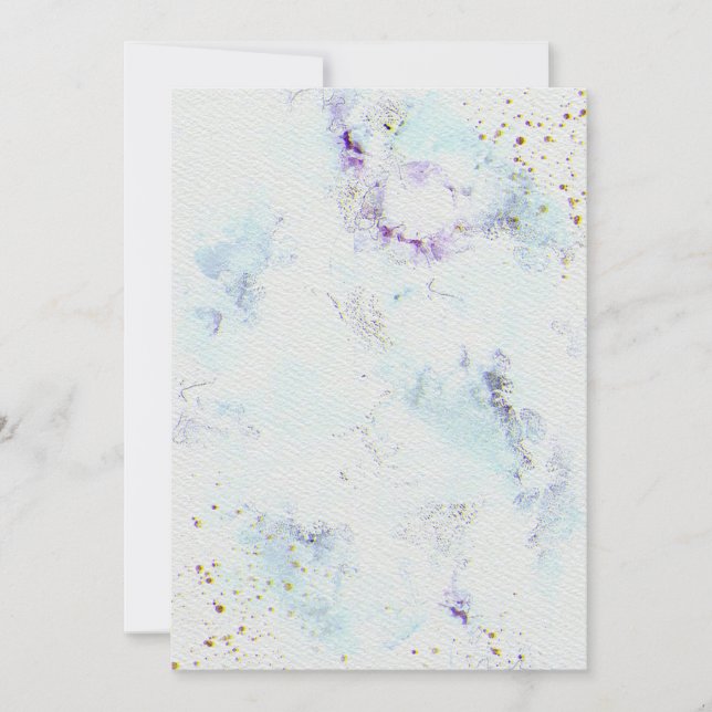 Blume Hochzeitsfeiern Einladung zum Aquarellpapier (Vorderseite)