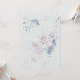 Blume Hochzeitsfeiern Einladung zum Aquarellpapier