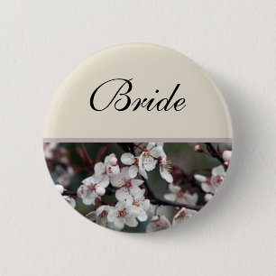 Blume-Hochzeitsknopf Button