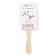 Blume-Hochzeitsprogramm für Aquarell-Rosa