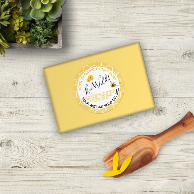 Blume Honeycomb Honey Soap Runder Aufkleber (Von Creator hochgeladen)