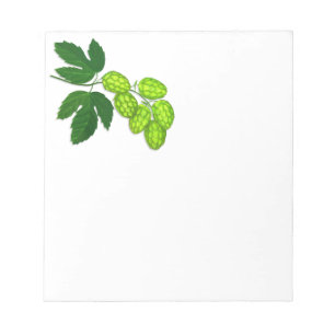 Blume Hopfen Notepad Notizblock