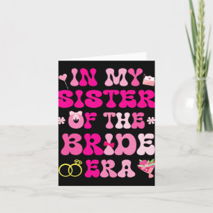 Blume hört Hochzeitsheirat in meiner Schwester Karte