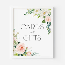 Blume Hübscher Garten Wasserfarbe Karten und Gesch Poster