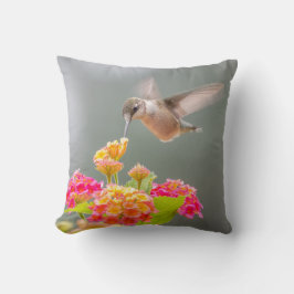 Blume Hummingbird Kissen
