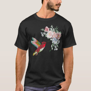 Blume Hummingbird Lover Vintage Natur Hummingbi T-Shirt
