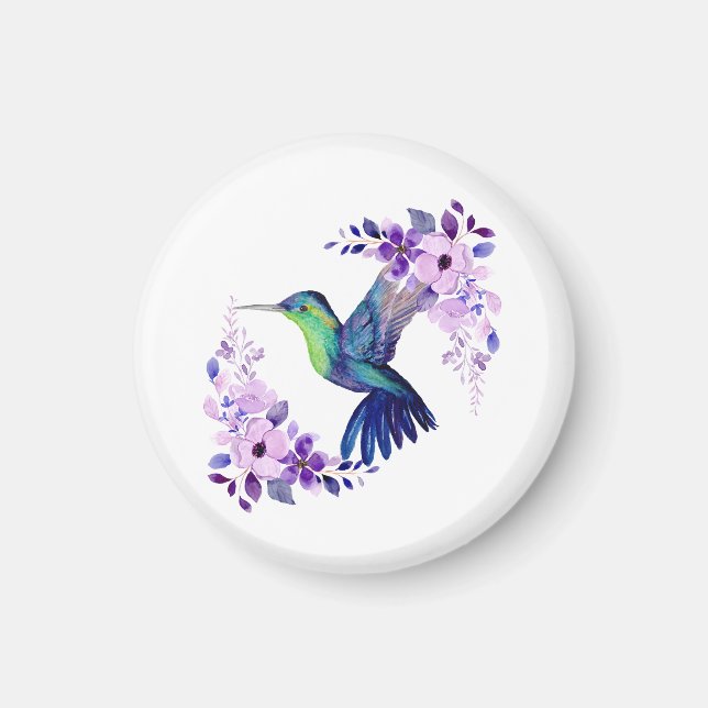 Blume Hummingbird Magnet (Vorne)