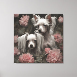 Blume Hunde Zuchtportraits 20 Leinwanddruck