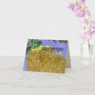 Blume Hydrangea Gelb hübscher BURTTAG Karte