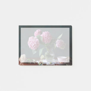 Blume   Hydrangeas in Vase Post-it Klebezettel