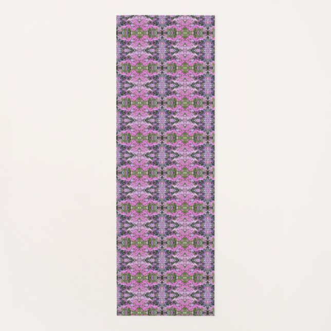 Blume Ikat Yogamatte (Vorderseite)