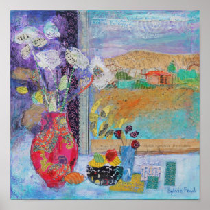 Blume im Fenster 2014 Poster