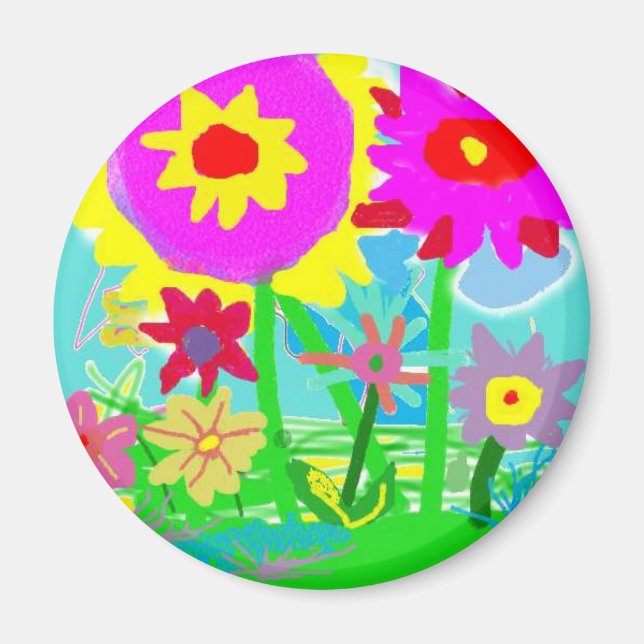Blume im Frühjahr Kühlschrankmagnet Magnet (Vorne)