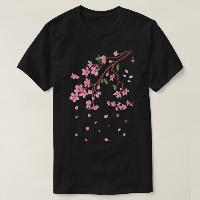 Blume im Frühjahr Sakura Kirschblossom T-Shirt (Design vorne)