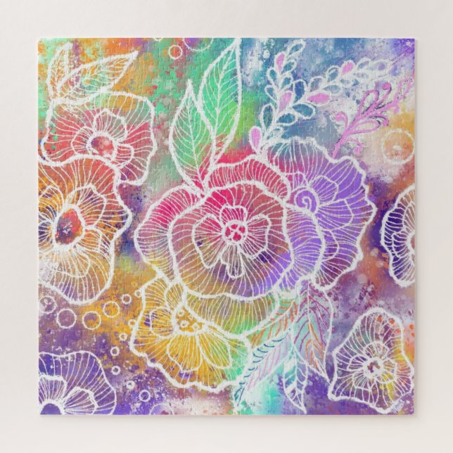 Blume im Garten Puzzle (Vertikal)