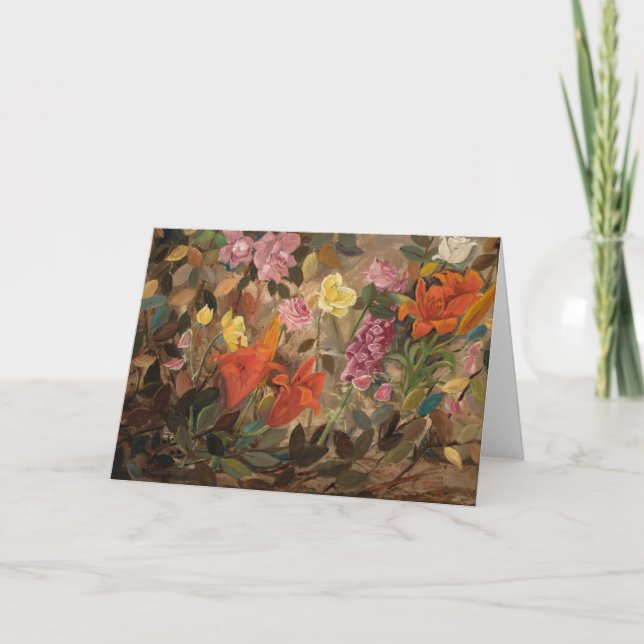 Blume im Garten | Tadeusz Makowski Karte (Vorderseite)