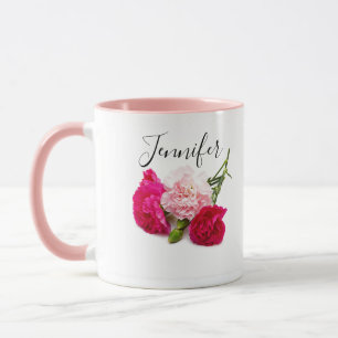 Blume im Geburtsmonat - Januar personalisiert Tasse