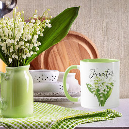 Blume im Geburtsmonat - Mai personalisierter Beche Tasse