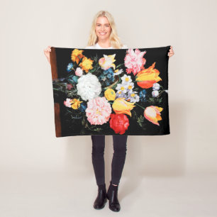 Blume im Glass Vessel, Jan Brueghel, der Jüngere Fleecedecke