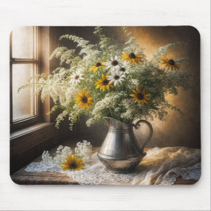 Blume im Herbst Mousepad