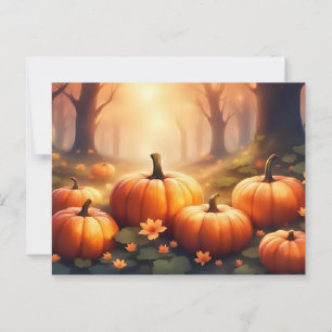 Blume im Herbst Postkarte