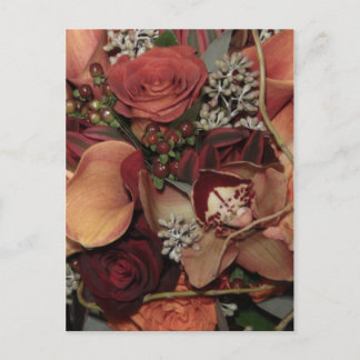 Blume im Herbst Postkarte