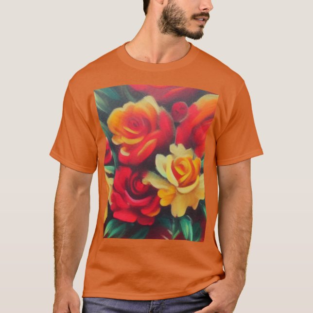 Blume im Herbst T-Shirt (Vorderseite)