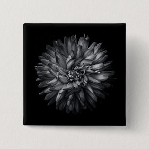 Blume im Hintergrund in Schwarz und Weiß 20 Button