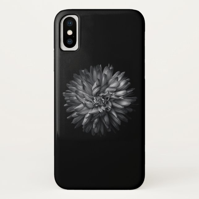 Blume im Hintergrund in Schwarz und Weiß 20 Case-Mate iPhone Hülle (Rückseite)