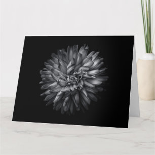 Blume im Hintergrund in Schwarz und Weiß 20 Karte