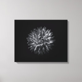 Blume im Hintergrund in Schwarz und Weiß 20 Leinwanddruck