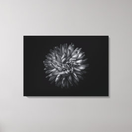 Blume im Hintergrund in Schwarz und Weiß 20 Leinwanddruck