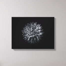 Blume im Hintergrund in Schwarz und Weiß 20 Leinwanddruck