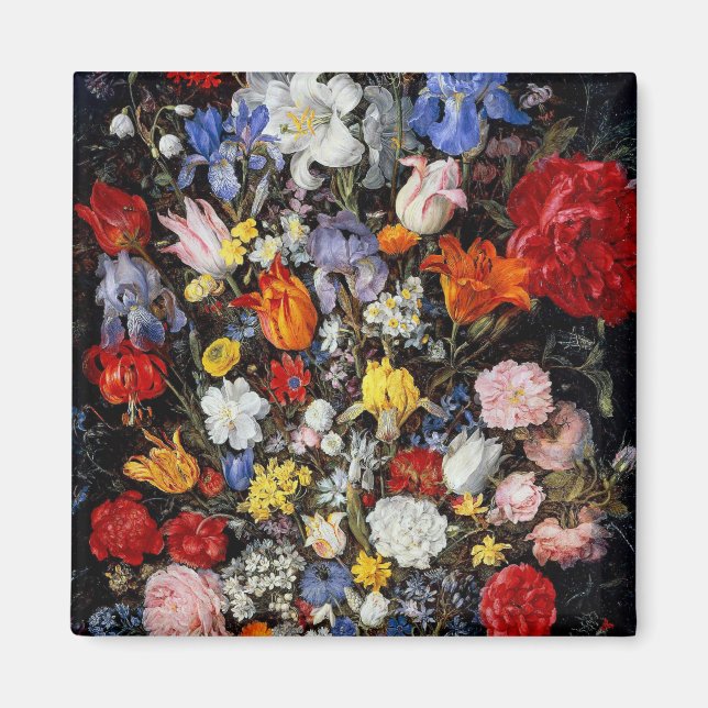 Blume im Holzschiff, Jan Brueghel der Ältere Magnet (Vorne)