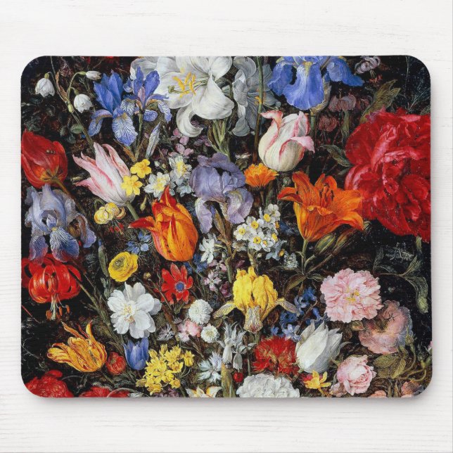 Blume im Holzschiff, Jan Brueghel der Ältere Mousepad (Vorne)